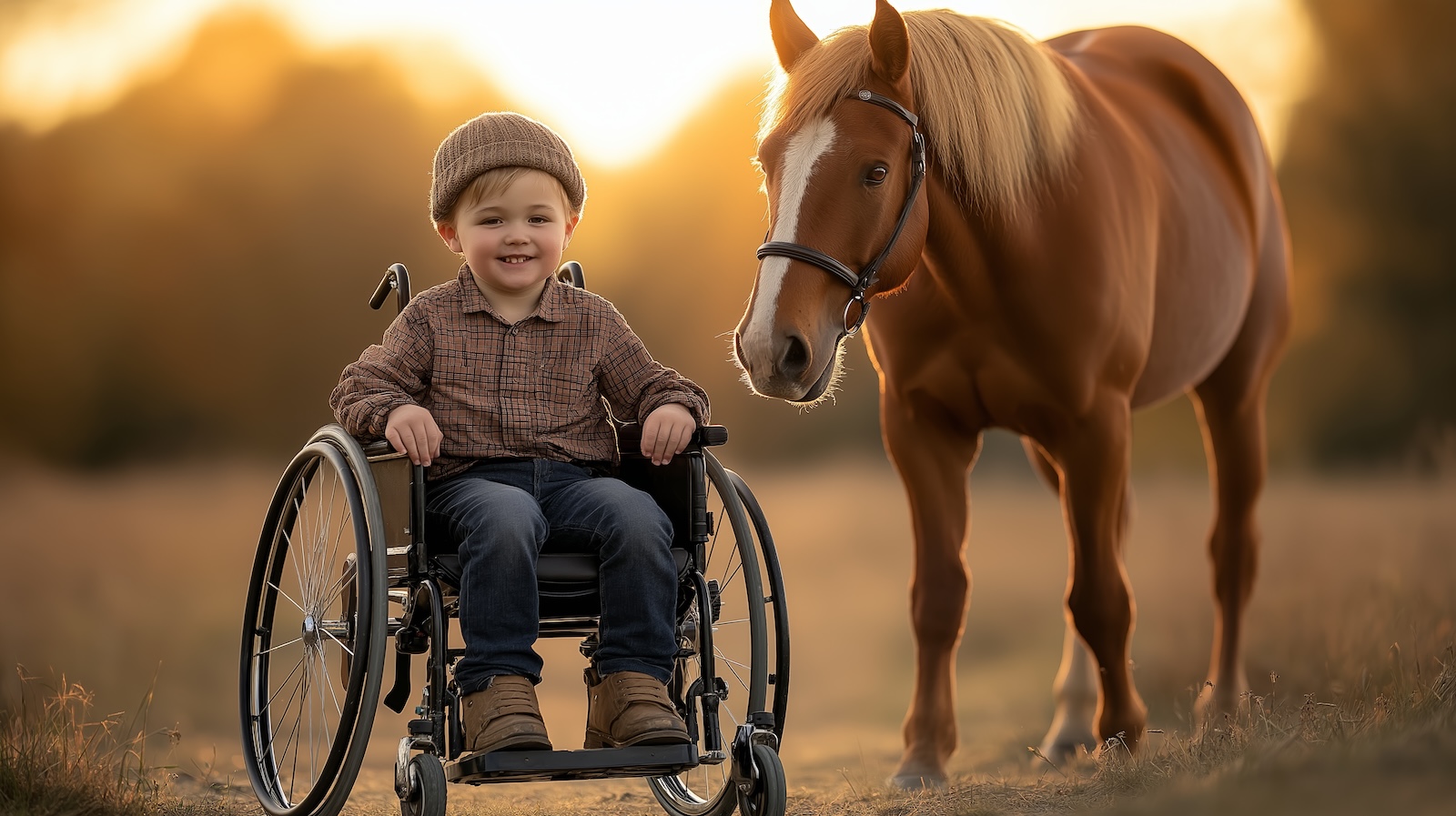 Hippotherapie Kind Im Rollstuhl Und Pferd Aschaffenburg
